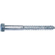 MIDWEST FASTENER Lag Screw, #0, Steel, Galvanized Hex 5598